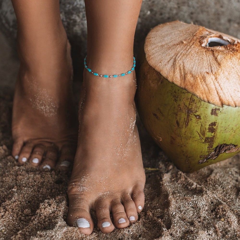 Blue Skies Chain Anklet Pura Vida – Sings My Soule Boutique - Main Image