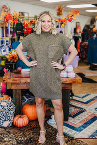 Thanksgiving Day Dress - Olive