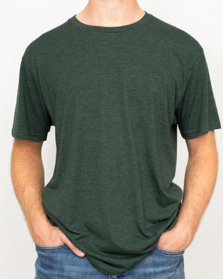 Men's Crew Neck Tee - Forest Green