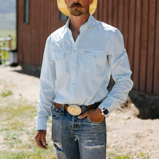 Confluence Long Sleeve Tech - Matagorda Sky