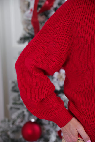 Sweet As Sugar Sweater - Red