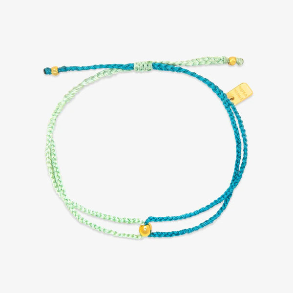 BLUE TWO-TONE DAINTY BRACELET