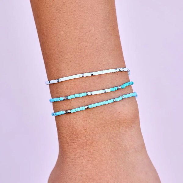 SEAFOAM DREAM STRETCH BRACELET SET OF 3