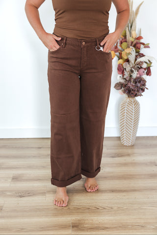 Cocoa Risen Barrel-Relaxed Jeans