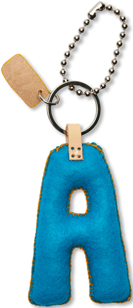 Turquoise Felt Alphabet Charms | Consuela