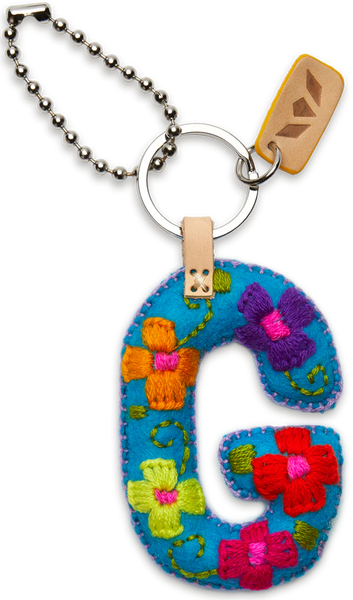 Turquoise Felt Alphabet Charms | Consuela