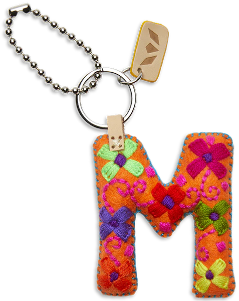 Orange Felt Alphabet Charms | Consuela