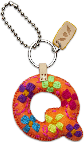 Orange Felt Alphabet Charms | Consuela