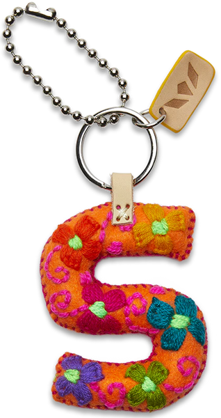 Orange Felt Alphabet Charms | Consuela