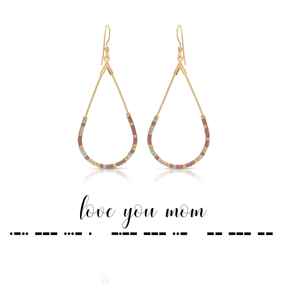 Love You Mom - Earrings