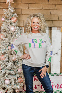 Merry EMBROIDERED Sweatshirt