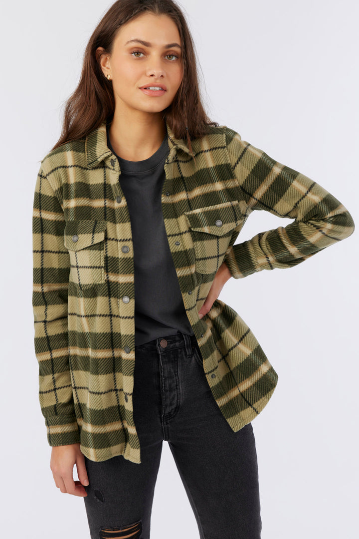 Zuma Flannel Top - Army