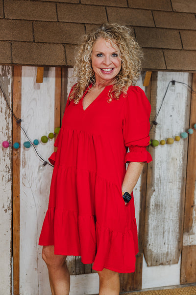 Bold Red Dress