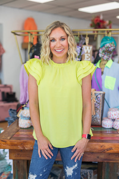 The Beauty Top - Neon Yellow