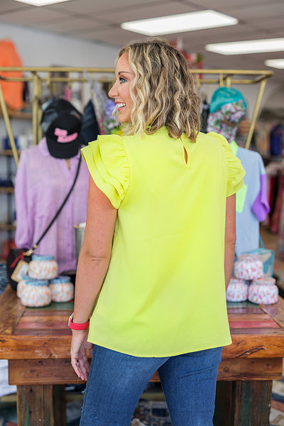 The Beauty Top - Neon Yellow