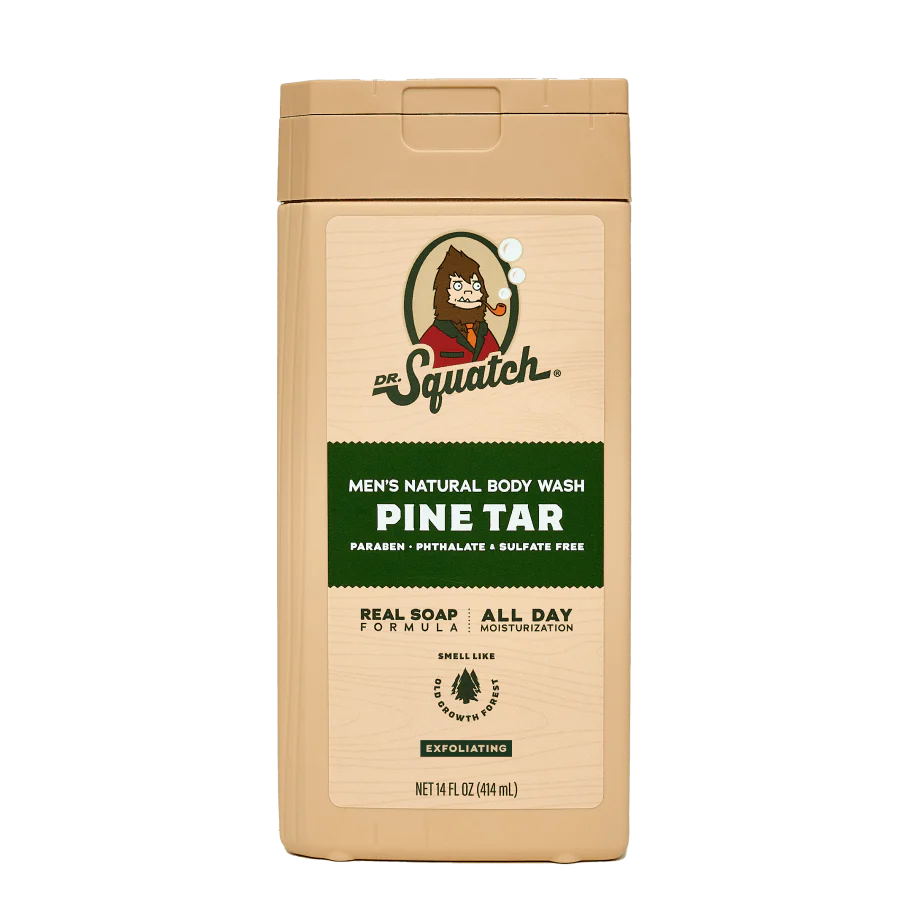 Pine Tar 14oz Exfoliating Body Wash | Dr. Squatch