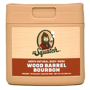 Wood Barrel Bourbon 8oz Body Wash | Dr. Squatch