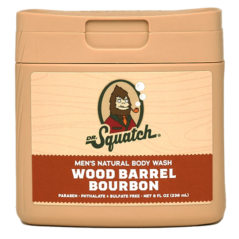 Wood Barrel Bourbon 8oz Body Wash | Dr. Squatch