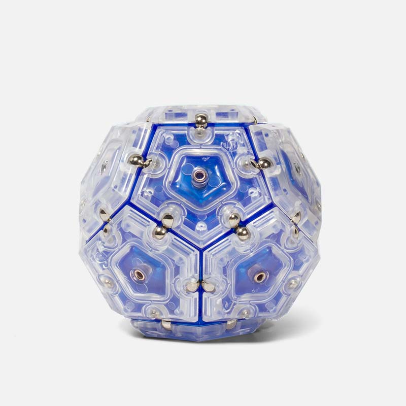 Cobalt Sphere Geode Magnetic Fidget