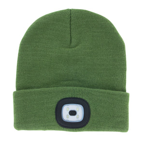 Green - Rechargeable Led Beanie