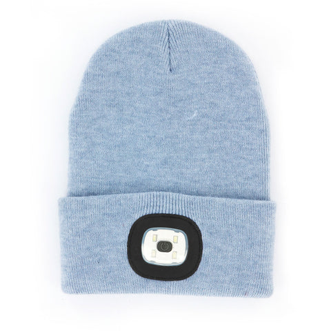 Blue Rechargeable Led Beanie | Night Scope