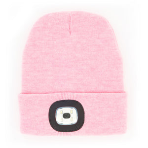 Pink Rechargeable Led Beanie | Night Scope