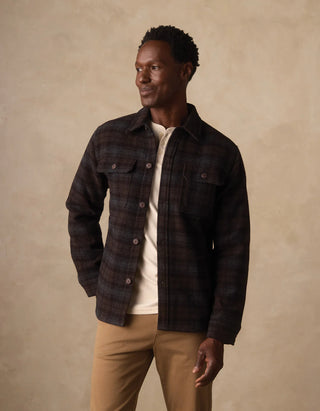 Brightside Flannel Lined Workwear Jacket - Brown Plaid