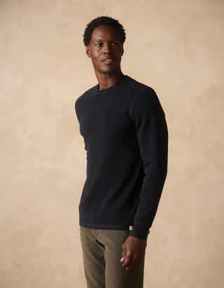 Vintage Thermal Crew - Black