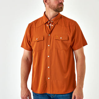 Orange - Performance Western Shirt