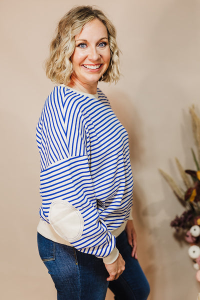 Blue Stripes Top