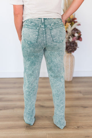 Sea Green Dad Judy Blue Jeans