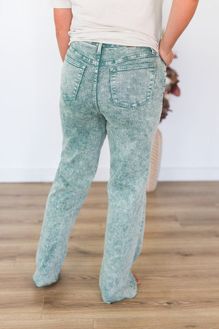 Sea Green Dad Judy Blue Jeans