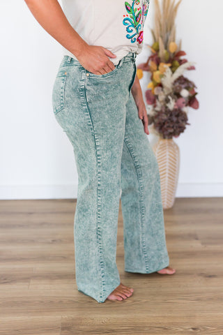 Sea Green Dad Judy Blue Jeans