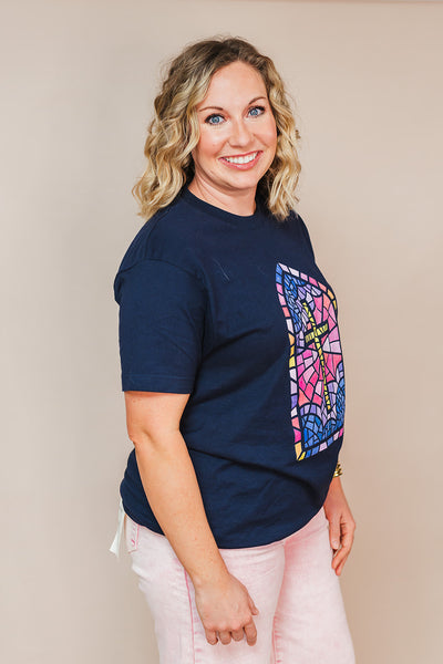 Stained Glass Cross Tee