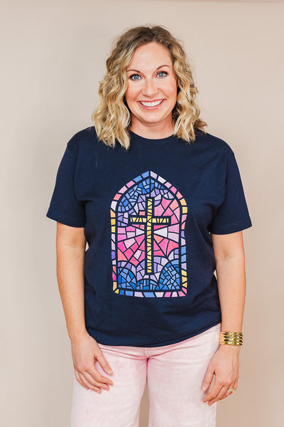 Stained Glass Cross Tee