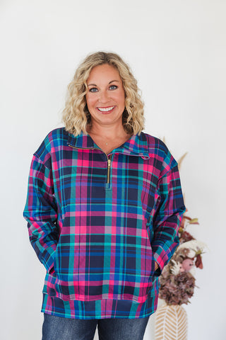 Everyday Pullover - Plaid Pop