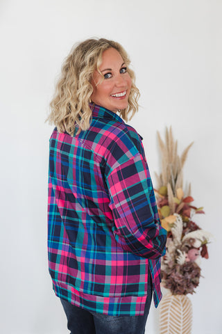Everyday Pullover - Plaid Pop