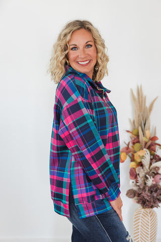 Everyday Pullover - Plaid Pop
