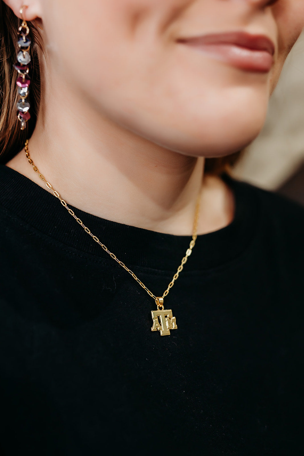 Texas A&M 24K Gold Necklace