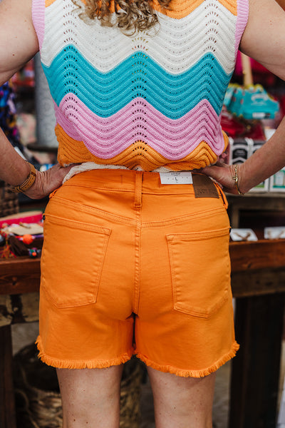Orange Judy Blue Shorts