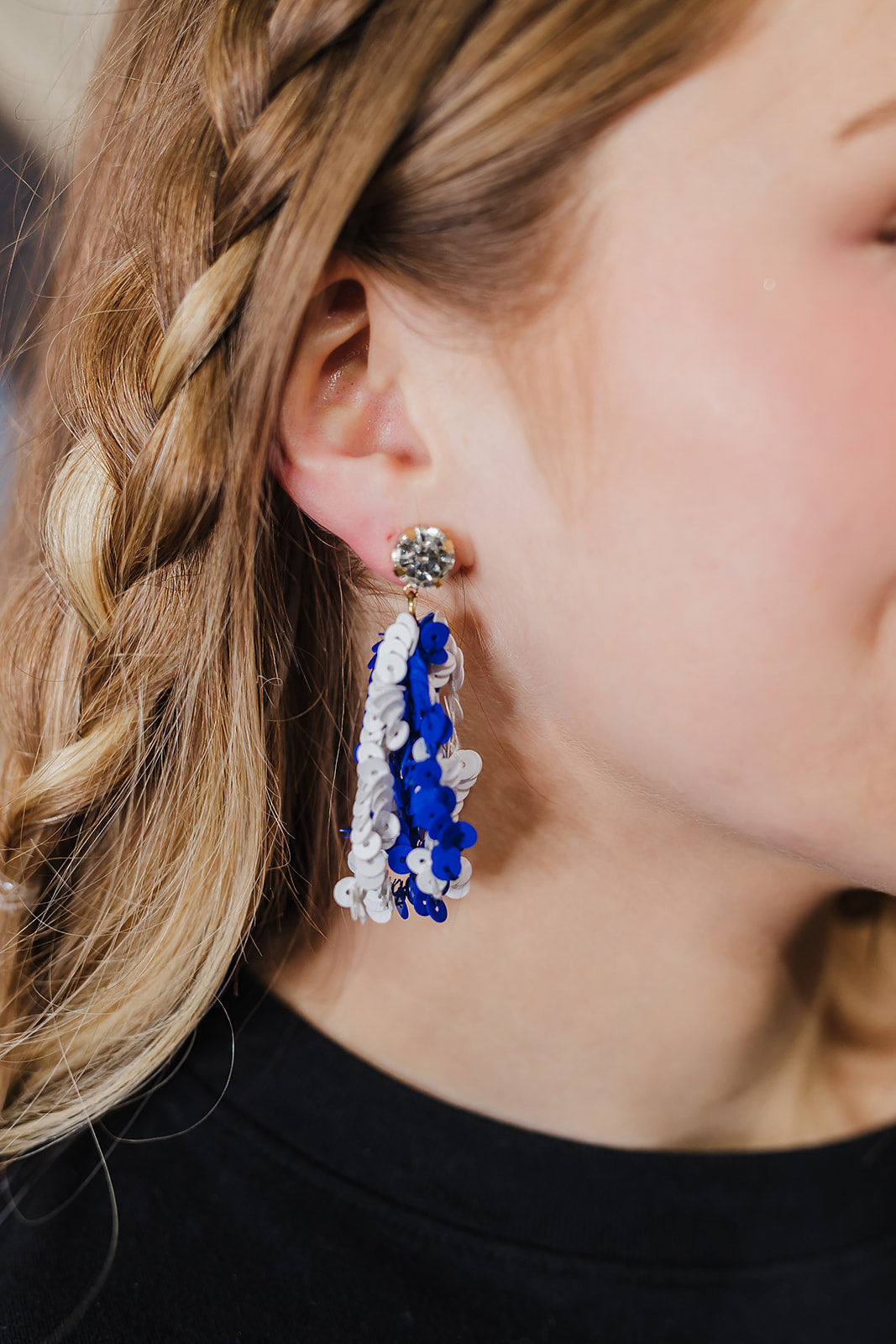 Spirit Earrings - Blue/White