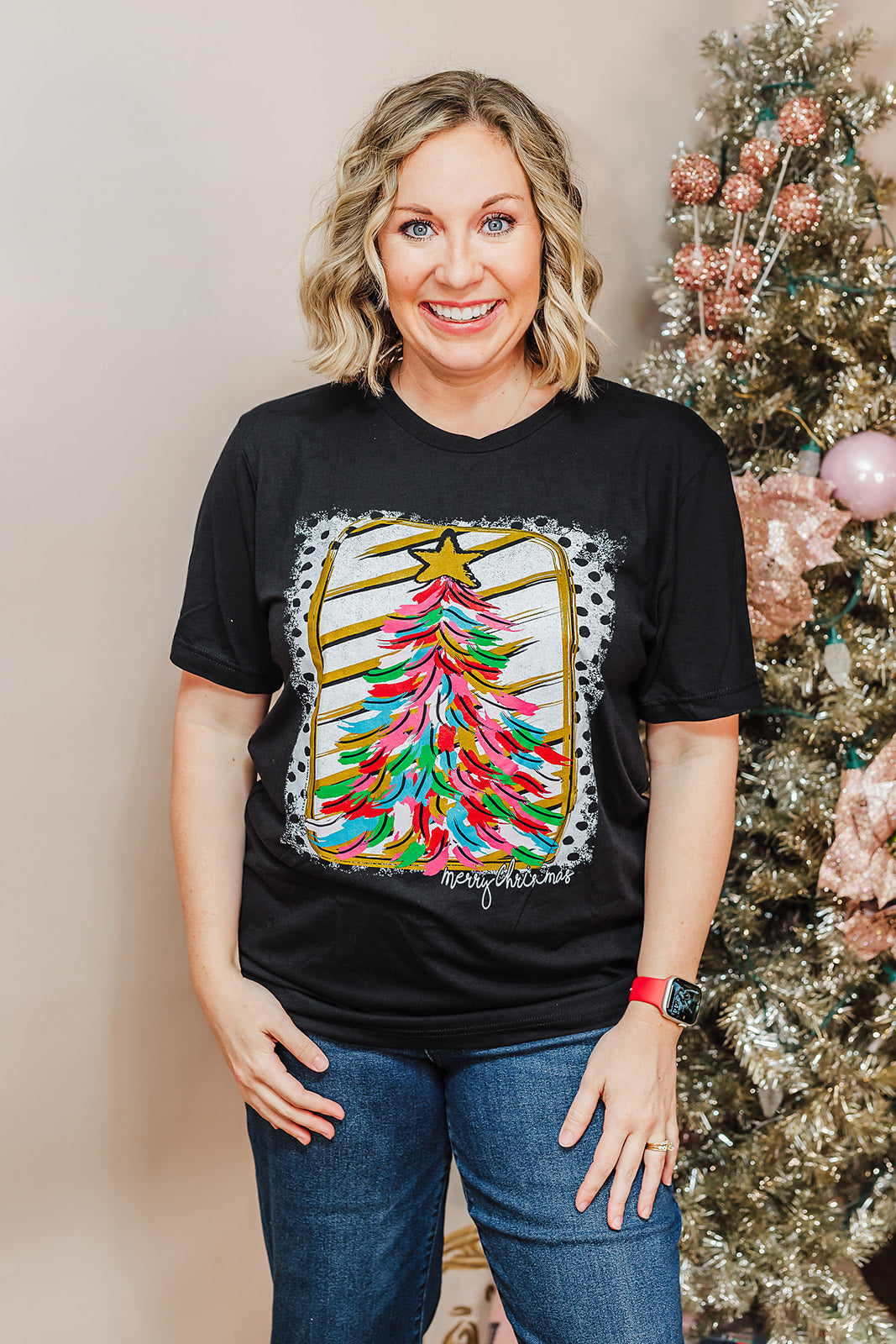 Paintbrush Christmas Tree Tee