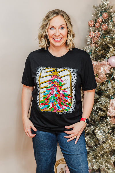 Paintbrush Christmas Tree Tee