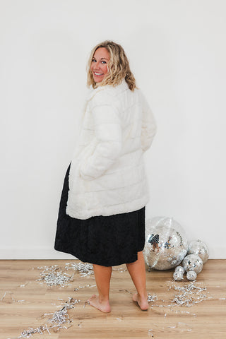 Fancy Fran Faux Fur Jacket - Ivory