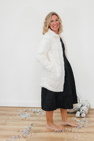 Fancy Fran Faux Fur Jacket - Ivory