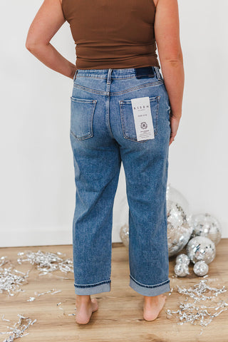 Malloree Mid Rise Boyfriend Risen Jeans