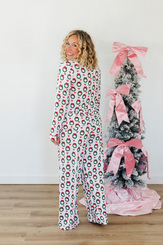 Clara Wreath Long Sleeve Sleep Shirt