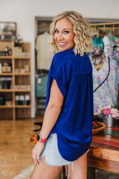 Royal Blue Top