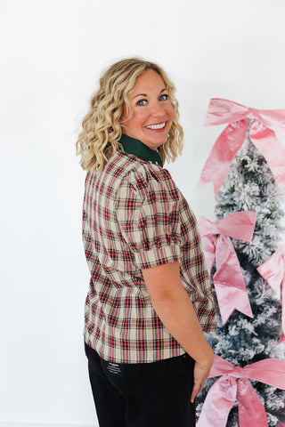 Holiday Season Top - Taupe