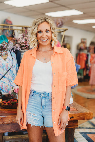 Coral Sunshine Top